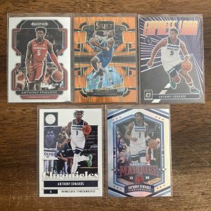 anthony edwards lot of basketball cards - instant collection bundle pack