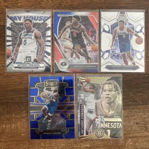 anthony edwards lot of basketball cards - instant collection bundle pack