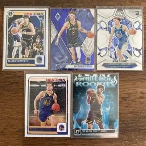 brandin podziemski lot of basketball cards, rookie rc - instant collection pack