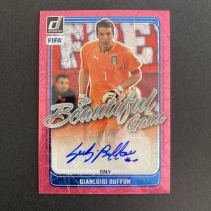 Gianluigi Buffon 2024-25 Donruss Beautiful Game SP Pink Velocity Prizm Auto #BG-BUF