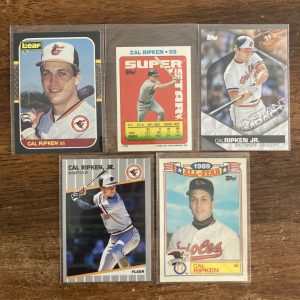 cal ripken jr lot of baseball cards - instant collection bundle pack