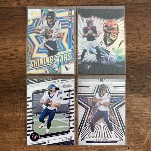 cj stroud lot of football cards - instant collection bundle pack