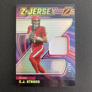 C.J. Stroud 2024 Panini Zenith SSP Z-Jersey Prime (#'ed 44/49) Insert Football Card #ZJ28