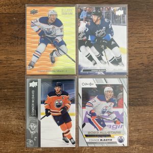 connor mcdavid lot of hockey cards - instant collection bundle pack