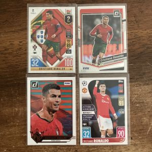 cristiano ronaldo lot of soccer cards - instant collection bundle pack