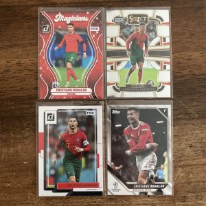 cristiano ronaldo lot of soccer cards - instant collection bundle pack