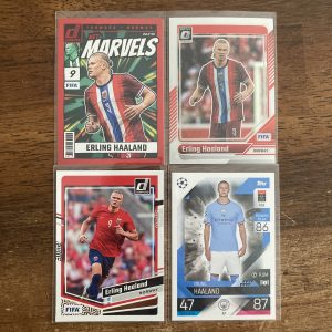 erling haaland lot of soccer cards - instant collection pack