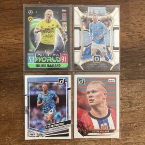 erling haaland lot of soccer cards - instant collection bundle pack