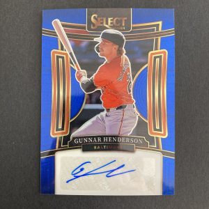 Gunnar Henderson 2024 Panini Select Signatures SSP Blue Prizm 49/49 Auto SGI-GH