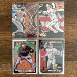 gunnar henderson lot of baseball cards - instant collection bundle pack