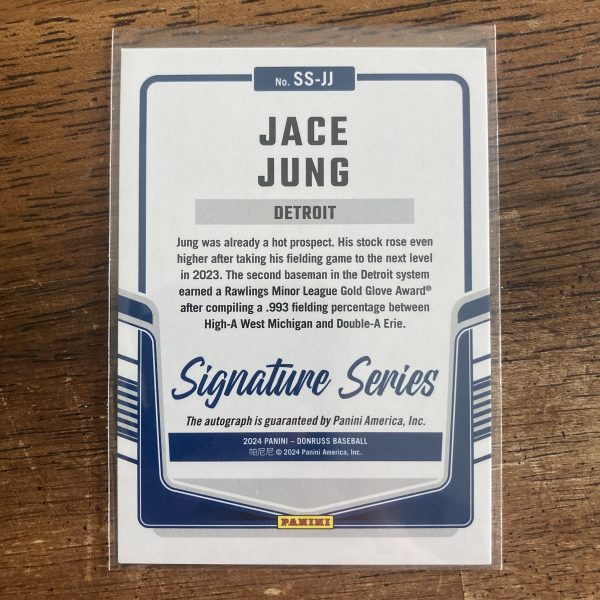 Jace Jung Lot w/SP Auto, Pack of 3 Baseball Cards (inv1) - Image 5
