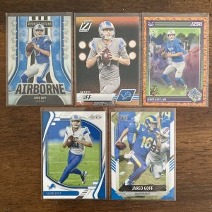 jared goff lot of football cards - instant collection bundle pack