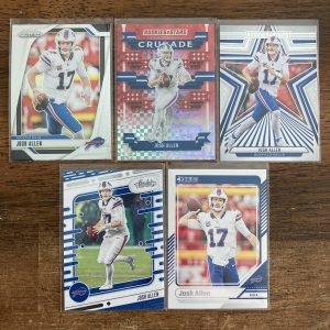 josh allen lot of football cards - instant collection bundle pack