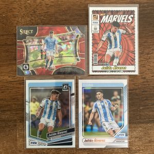 julian alvarez lot of soccer cards - instant collection pack