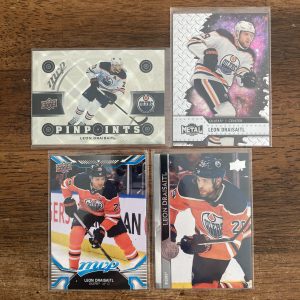 leon draisaitl lot of hockey cards - instant collection bundle pack