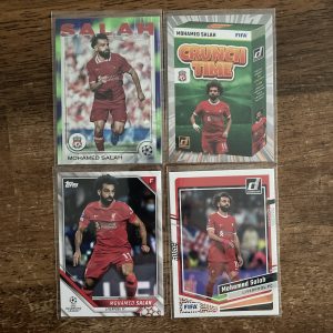 mohamed salah lot of soccer cards - instant collection bundle pack