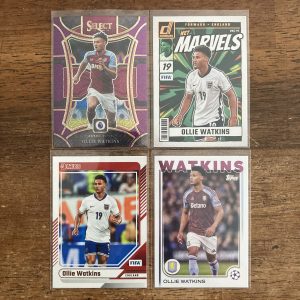 ollie watkins lot of soccer cards - instant collection bundle pack