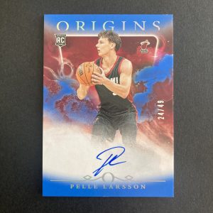 Pelle Larsson 2024-25 Panini Origins SSP Blue (#'ed 24/49) On-Card Auto Rookie