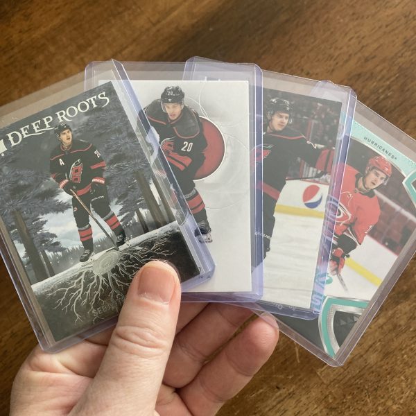 sebastian aho lot of hockey cards - instant collection bundle pack
