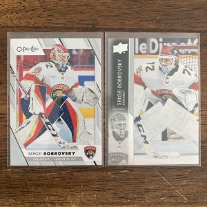 sergei bobrovsky lot of hockey cards - instant collection bundle pack