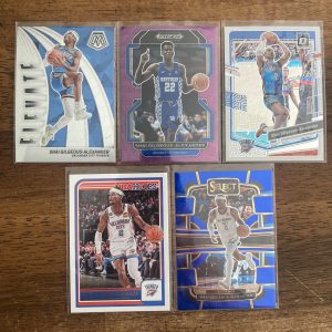 shai gilgeous-alexander lot of basketball cards - instant collection bundle pack