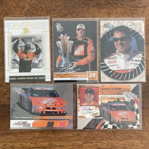 tony stewart lot of racing cards - instant collection bundle pack