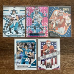 trevor lawrence lot of football cards - instant collection bundle pack