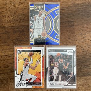 victor wembanyama lot of basketball cards, rookie rc - instant collection bundle pack