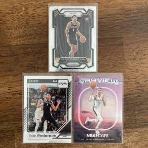 victor wembanyama lot of basketball cards, rookie rc - instant collection bundle pack