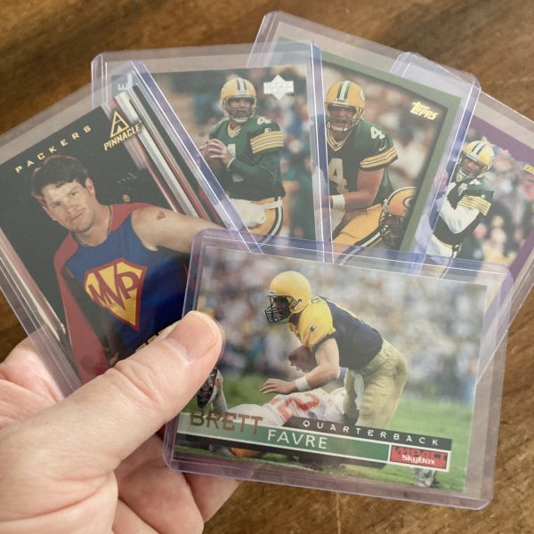 brett favre lot of football cards - instant collection bundle pack