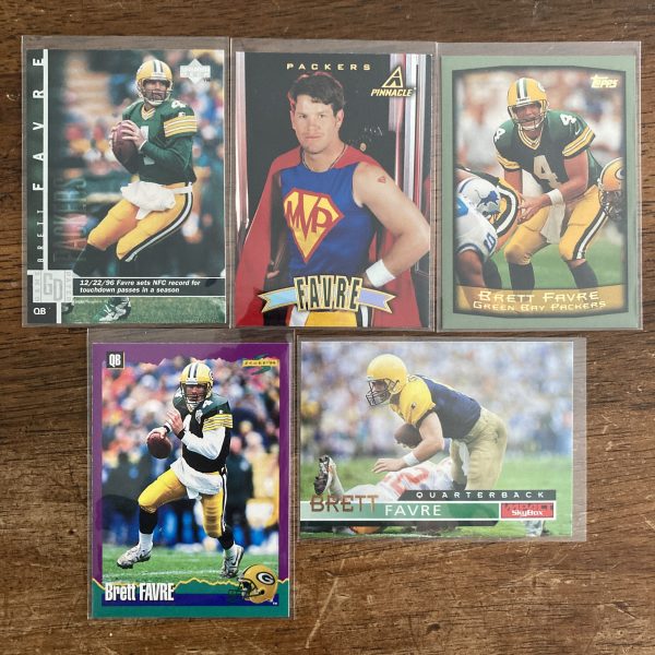 brett favre lot of football cards - instant collection bundle pack