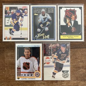 brett hull lot of vintage hockey cards - instant collection bundle pack
