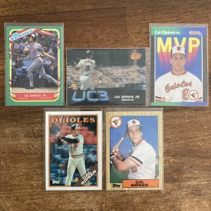 cal ripken jr lot of vintage baseball cards - instant collection bundle pack