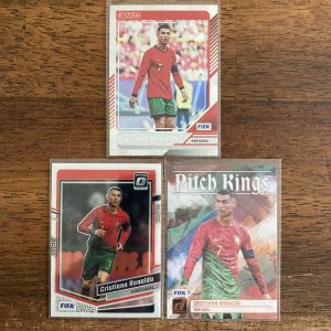 cristiano ronaldo lot of soccer cards - instant collection bundle pack