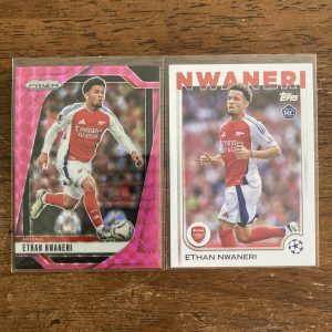 ethan nwaneri lot of soccer cards, rookie rc - instant collection bundle pack