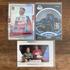 jj yeley lot of racing cards, autograph - instant collection bundle pack