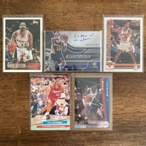 mark jackson lot of basketball cards, autograph - instant collection bundle pack