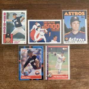 nolan ryan lot of vintage baseball cards - instant collection bundle pack