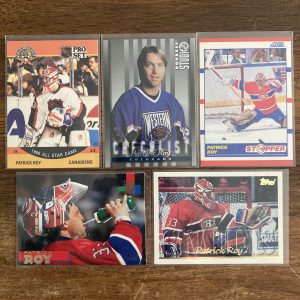 patrick roy lot of vintage 90s hockey cards - instant collection bundle pack