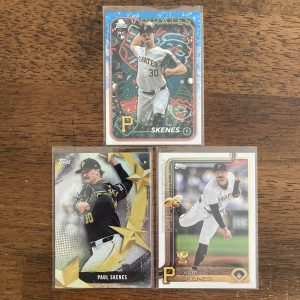 paul skenes lot of baseball cards, rookie rc - instant collection bundle pack