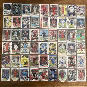 large lot of soccer cards featuring 54 different star players - instant collection bundle packs