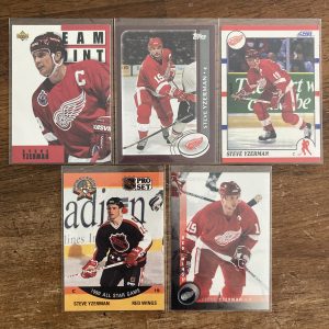 steve yzerman lot of vintage hockey cards - instant collection bundle pack