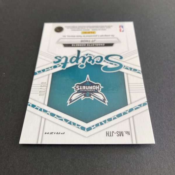 JT Thor 2023-24 Panini Mosaic Scripts SSP Gold Mosaic Prizm auto insert card #MS-JTH, serial numbered 09/10