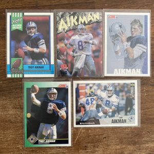 troy aikman lot of vintage Football Cards - instant collection bundle pack