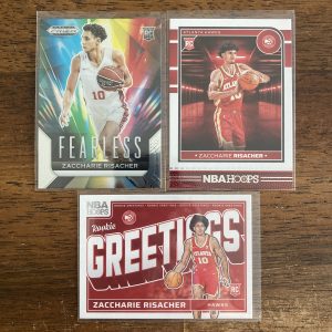 zaccharie risachet lot of basketball cards, rookie rc - instant collection bundle pack