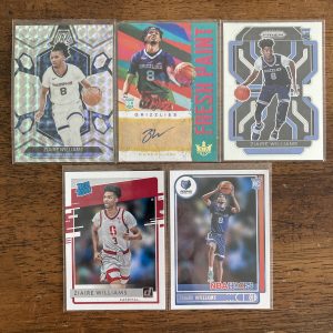 ziaire williams lot of basketball cards, rookie rc, autograph - instant collection bundle pack