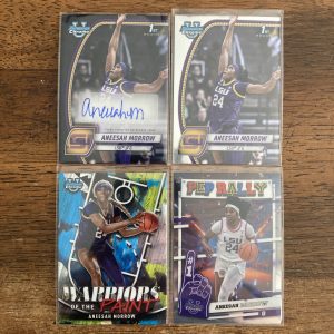 aneesah morrow lot of basketball cards, autograph - instant collection bundle pack
