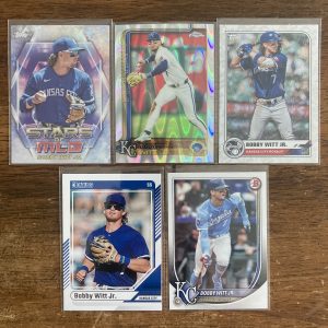 bobby witt jr lot of baseball cards - instant collection bundle pack