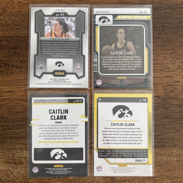 caitlin clark lot of basketball cards, rookie rc - instant collection bundle pack