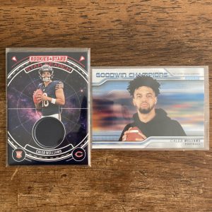 caleb williams lot of football cards, rookie rc - instant collection pack